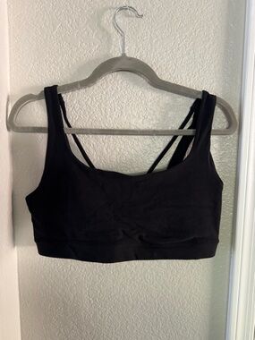Athleta Exhale Double-Strap Sports Bra - Black